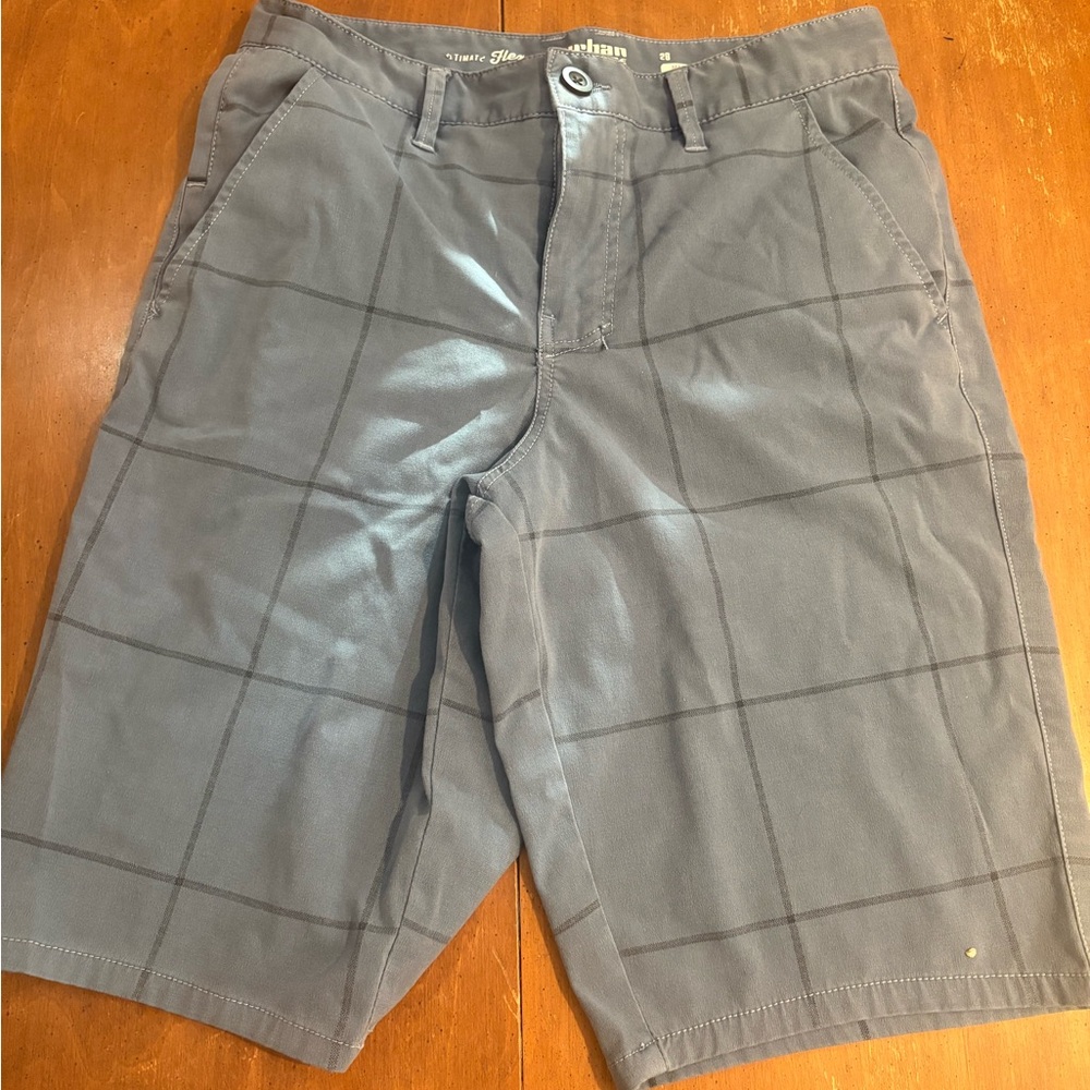 Urban Pipeline Charcoal Checkered Men's Shorts
